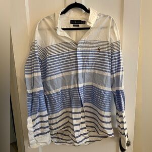 Polo Ralph Lauren L/S Colorblock Oxford Button Down - Size XL - Slim Fit